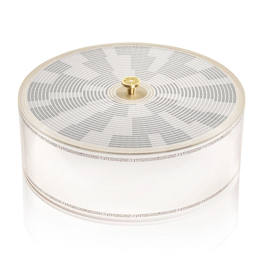 Gold Geometric Matzah Box