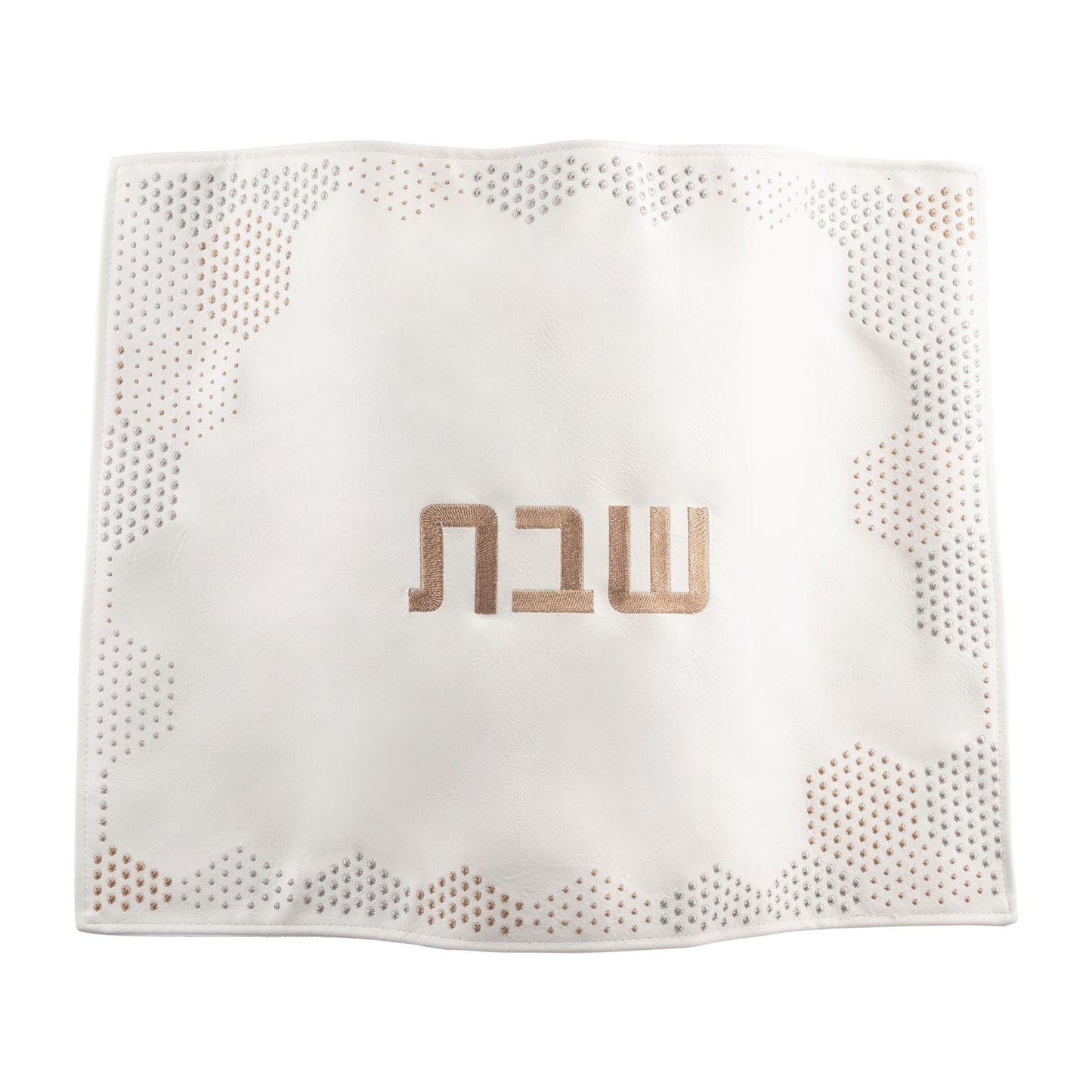 Hexagon Dot Border Challah Cover - Waterdale Collection