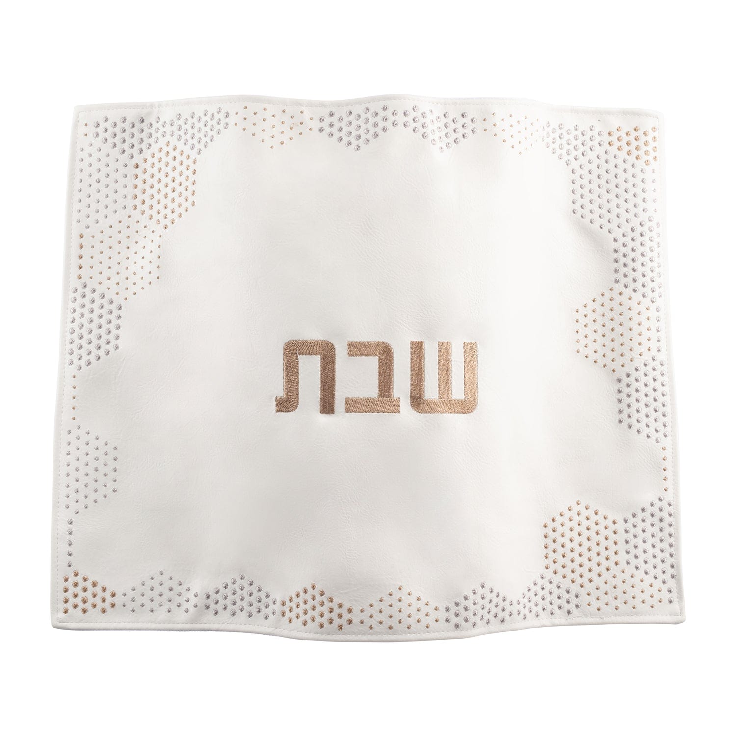 Hexagon Dot Border Challah Cover - Waterdale Collection