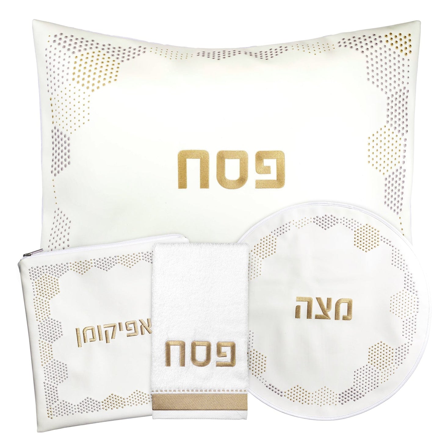 Hexagon Dot Border Pesach Set - Waterdale Collection