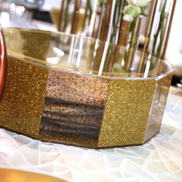 Hexagon Matzah Box - Waterdale Collection