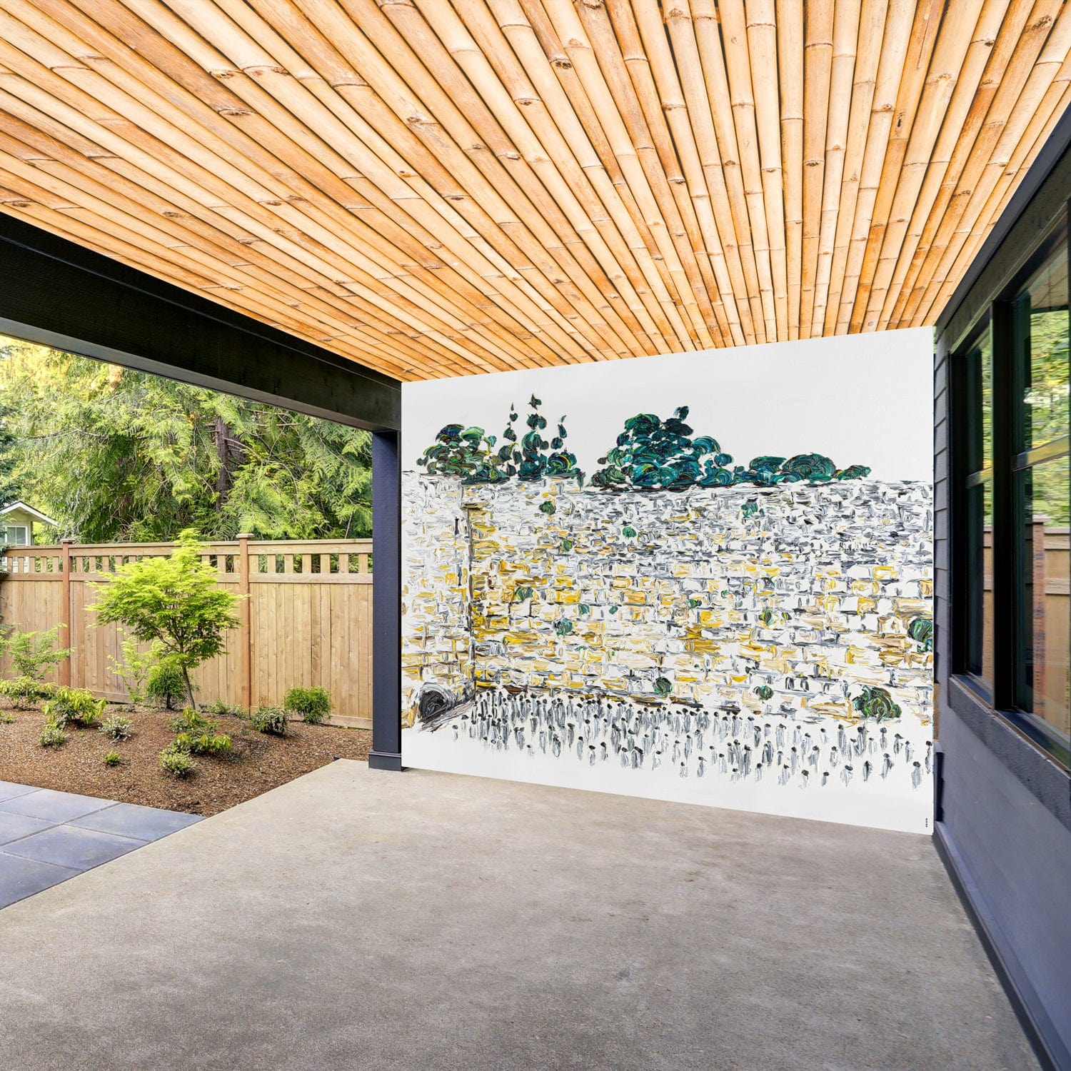 Kosel by Koby Vinyl Sukkah Decoration - Waterdale Collection