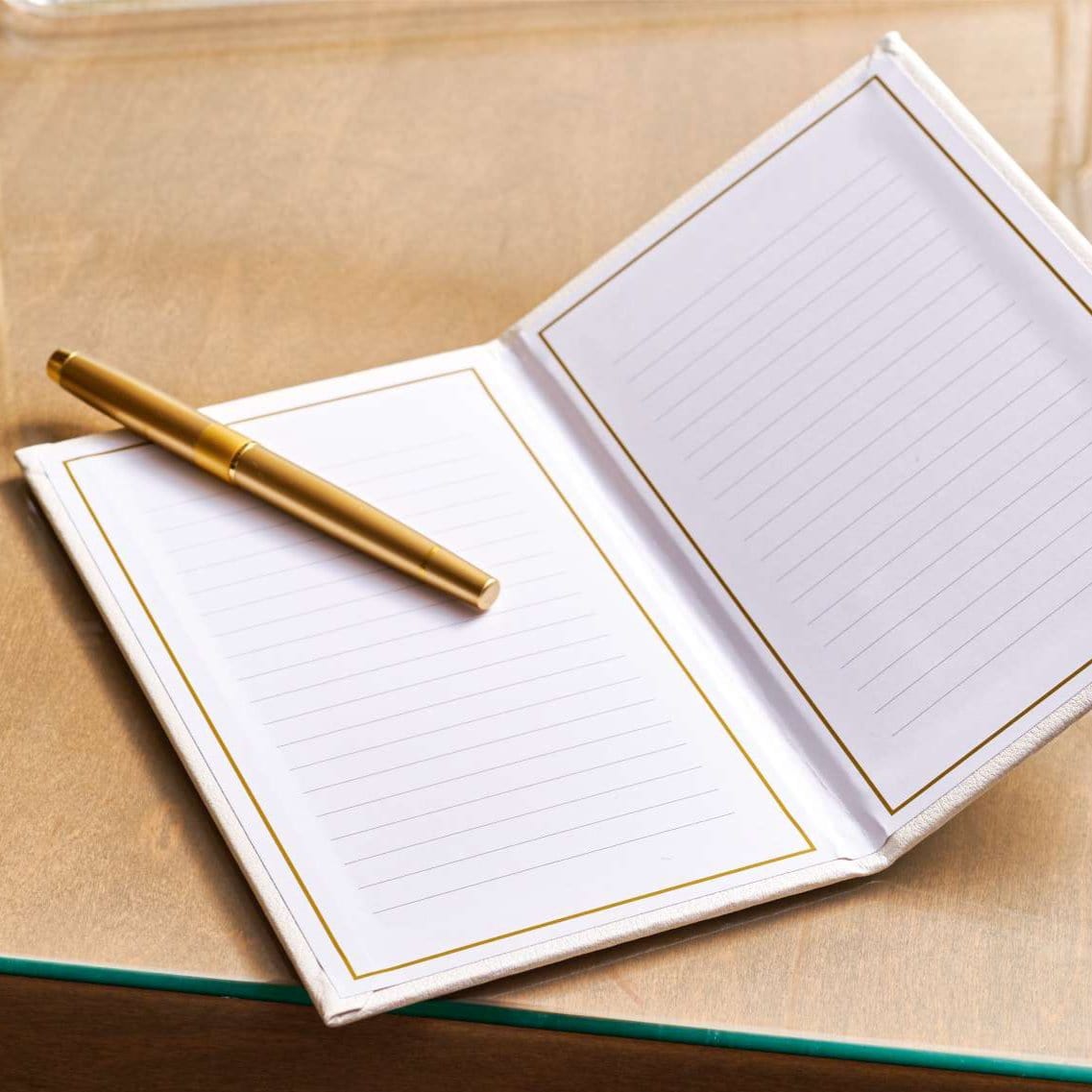 Leather Gift Note Booklet