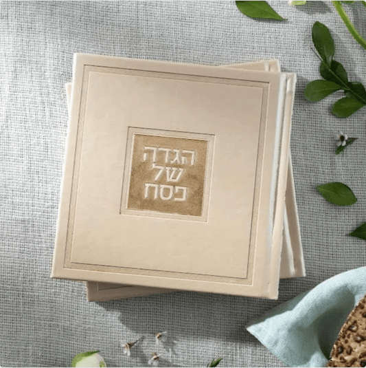 Leather Haggadah with English Instructions