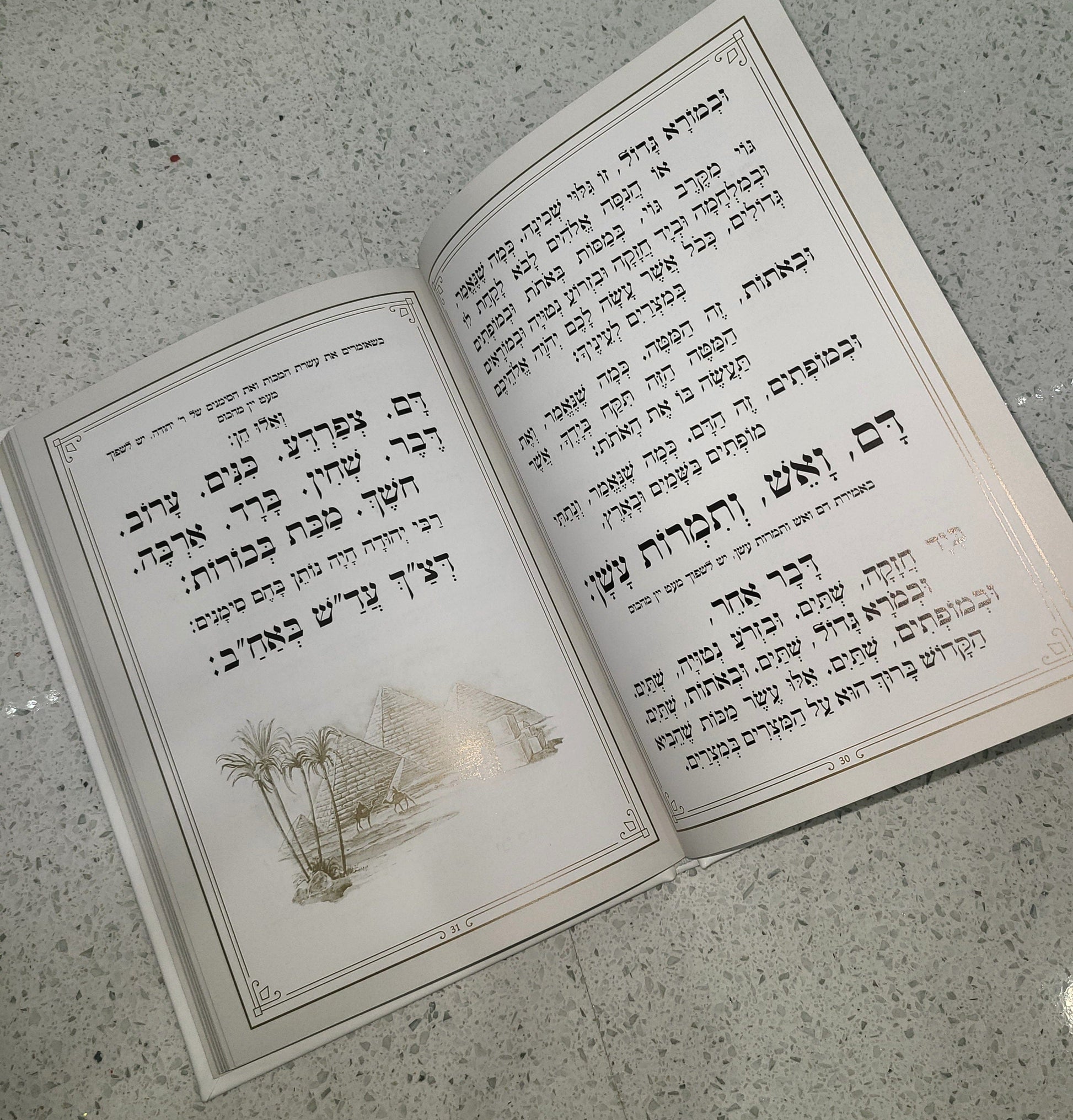 Leather Haggadah with Lucite Plate - Waterdale Collection