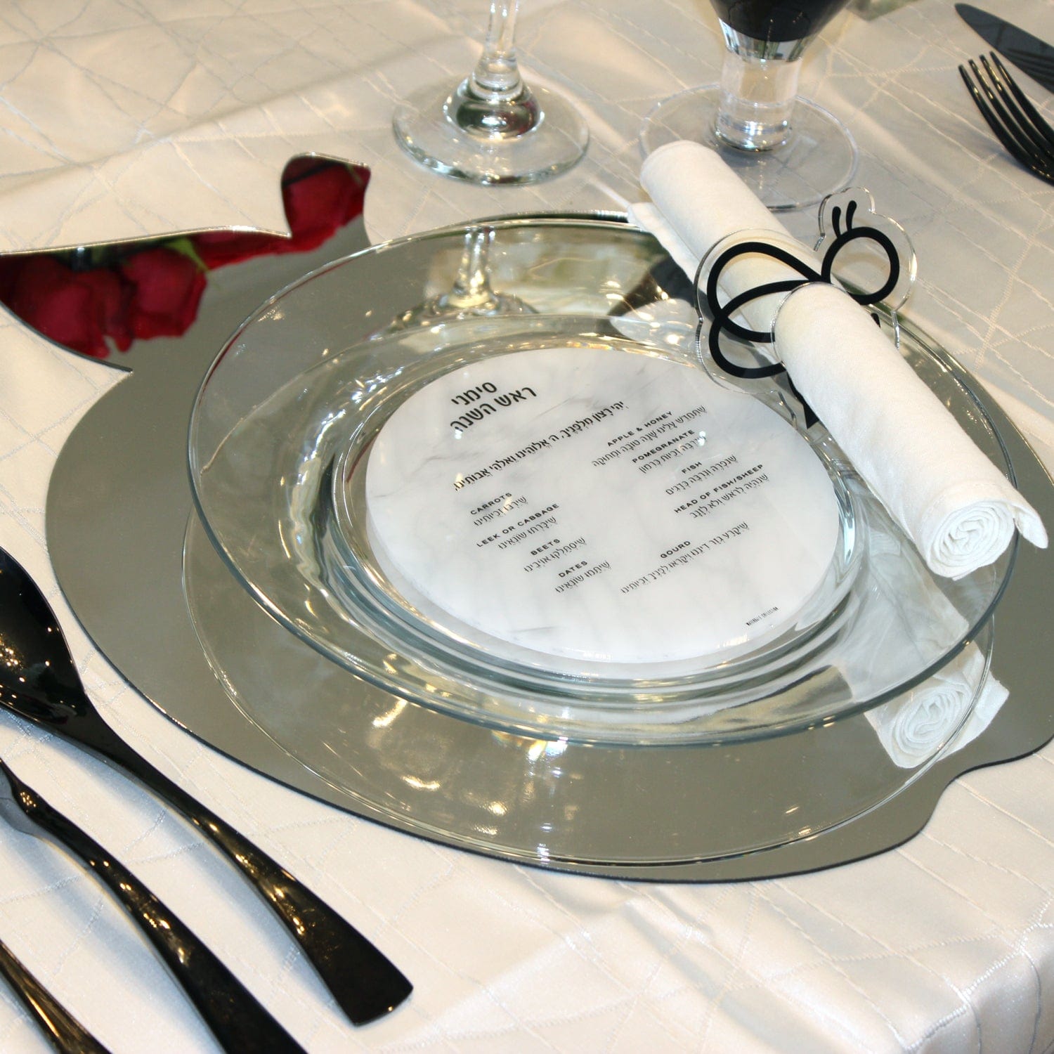 Marble Rosh Hashanah Tablescape - Waterdale Collection