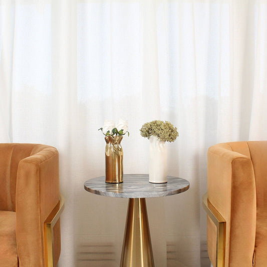 White Paper Bag Faux Floral on an elegant modern sitting area.