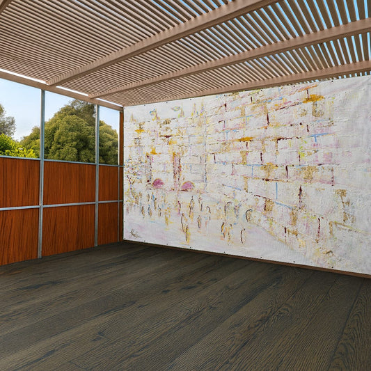 Pastel Kosel by Yosefa Vinyl Mural Sukkah Decoration