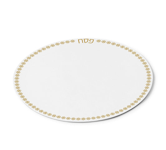 Pesach Leather Inspired Round Chargers