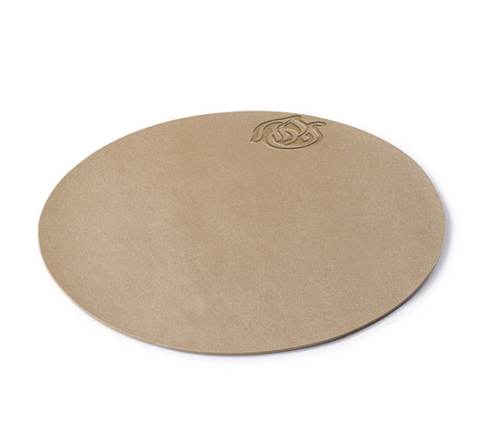 Gold Pesach Leather Regal Round Chargers