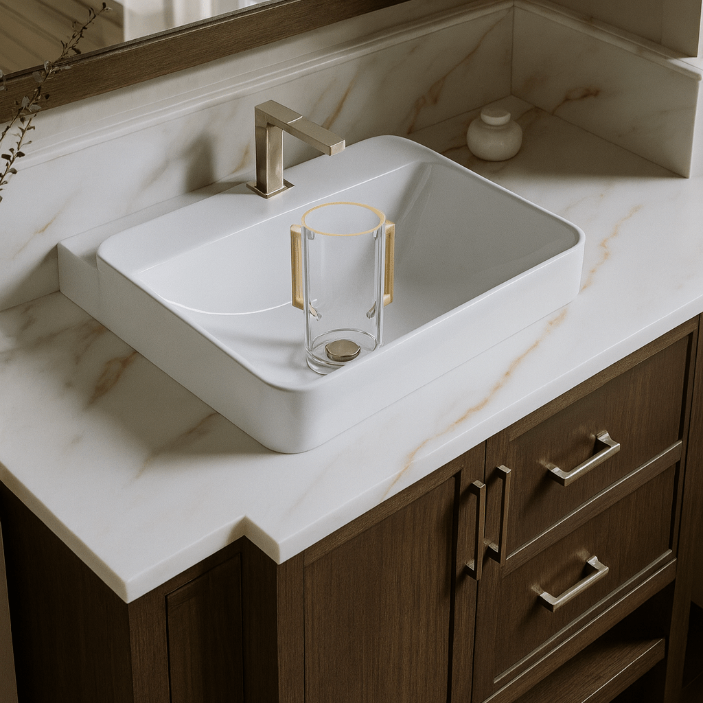 Pop-Drain Washing Cup gold