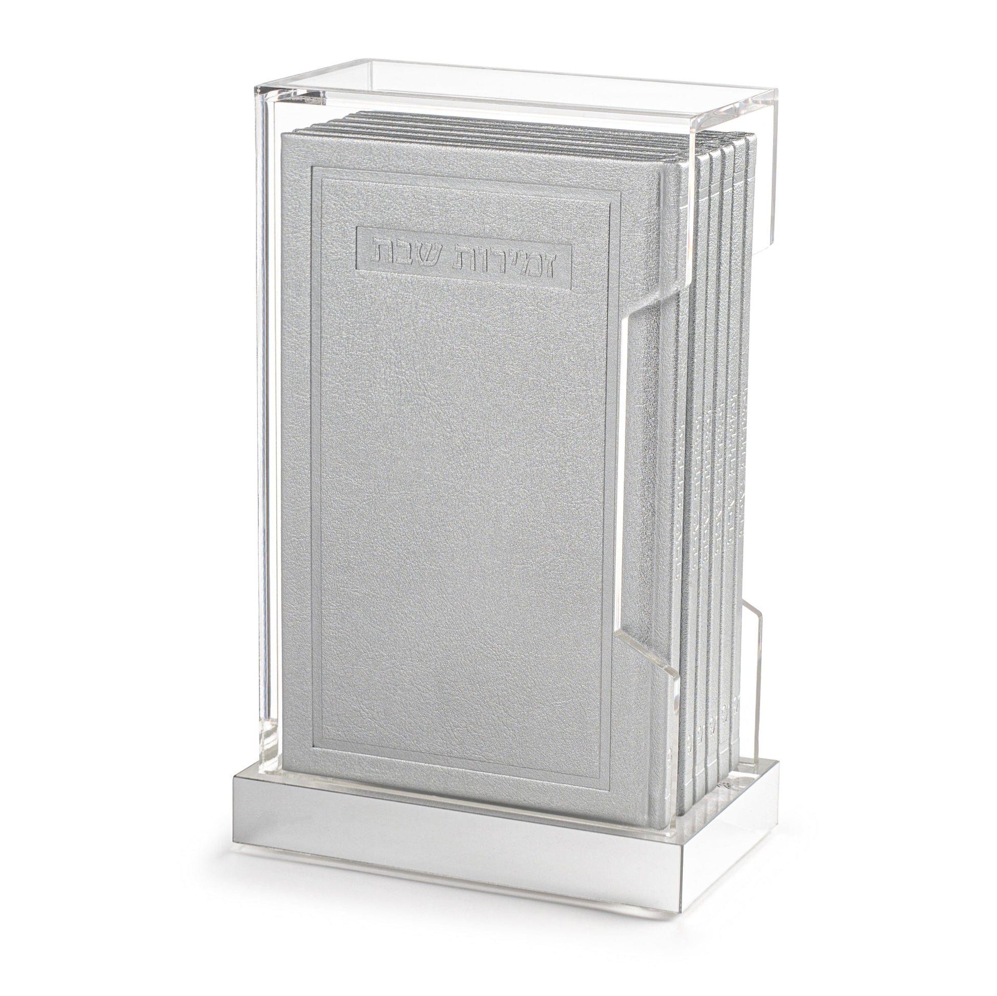 Tall Hardcover Leather & Lucite Bencher Set - Waterdale Collection