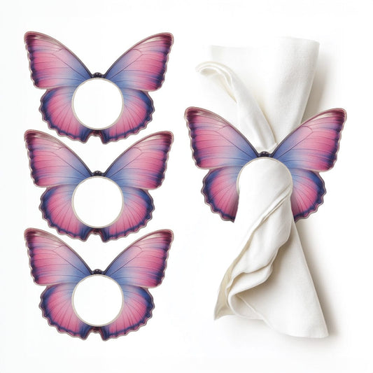 Tie - Dye Butterfly Napkin Rings