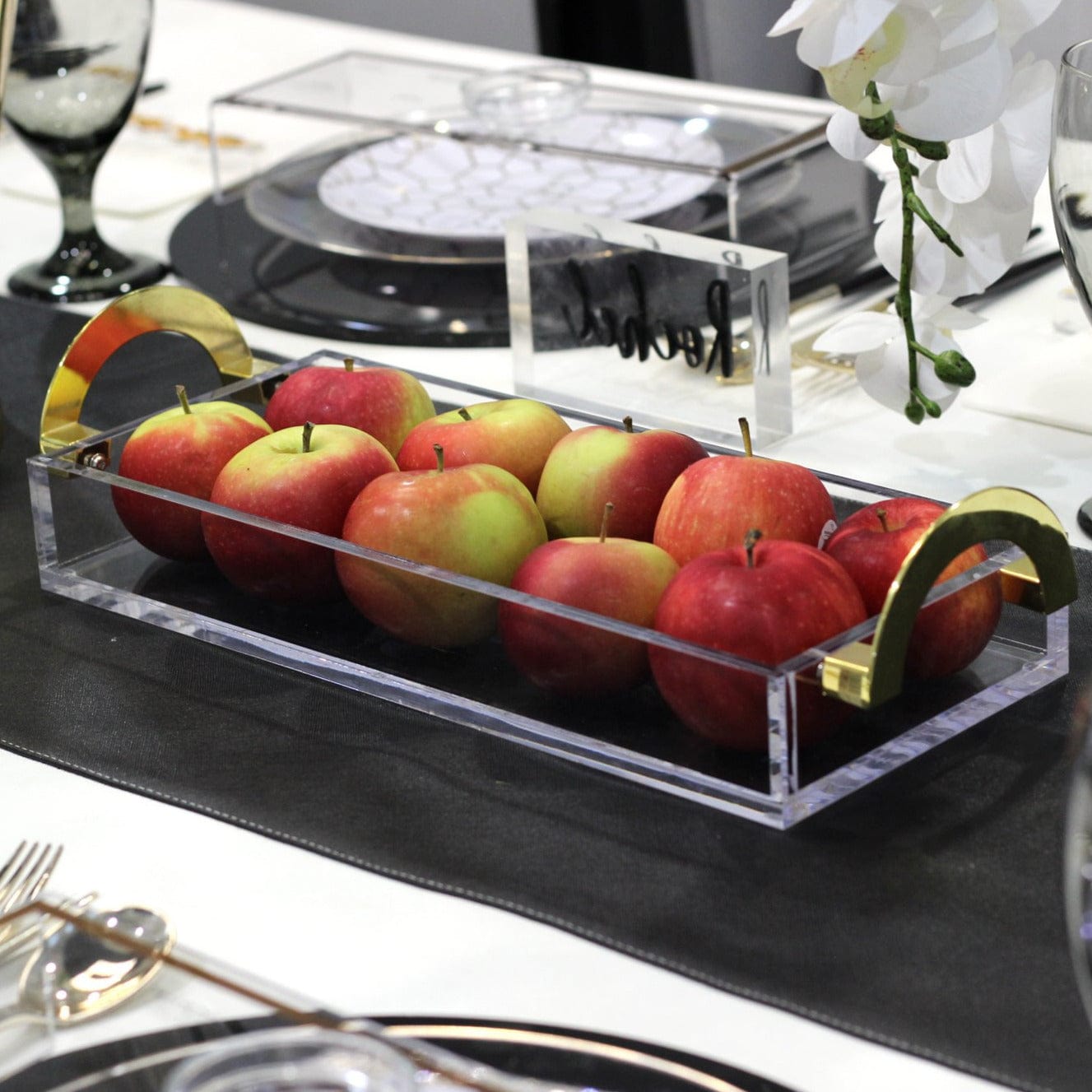 White & Gold Rosh Hashanah Tablescape - Waterdale Collection