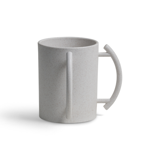 Acrylic Washing Cup  White with white hanldes