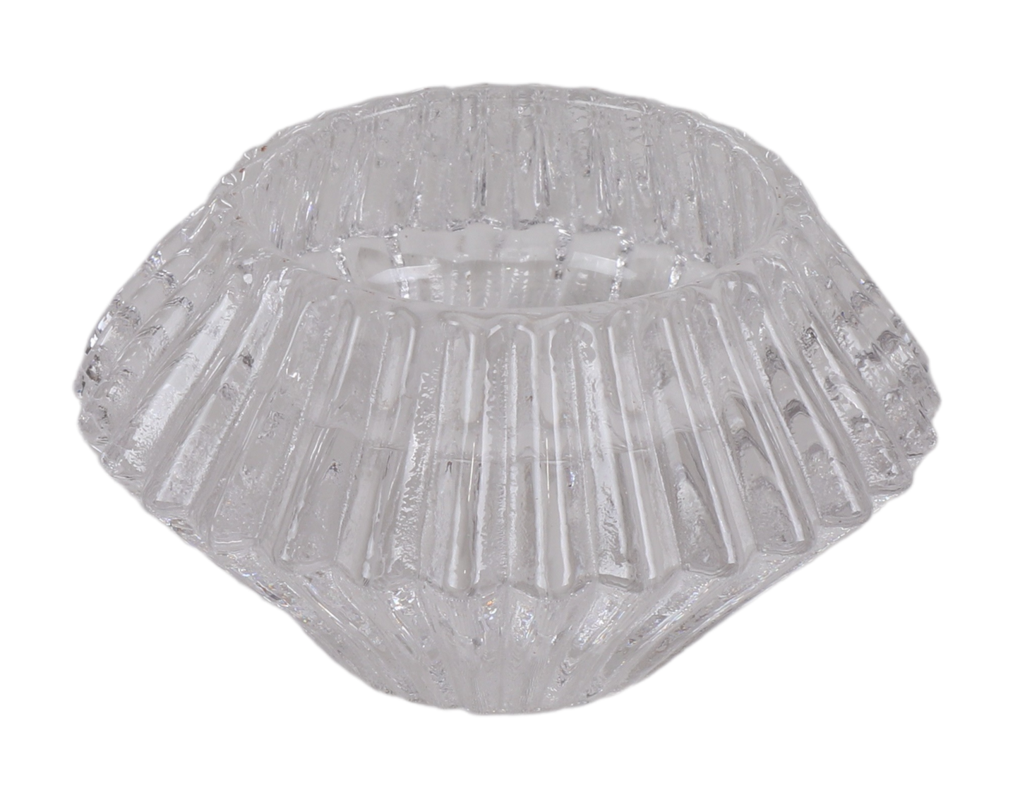 Clear 2 Sided Tealight & Candlestick - 2"x3"