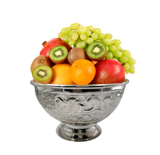 Silver Bowl Flower Design 925 sc7" w x 4.5 H "